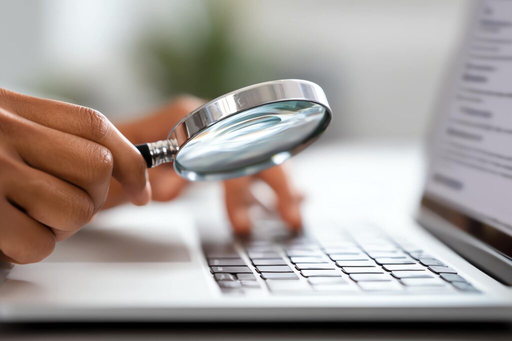 A person verifies claims from Google’s AI Overview using multiple sources to confirm accuracy.